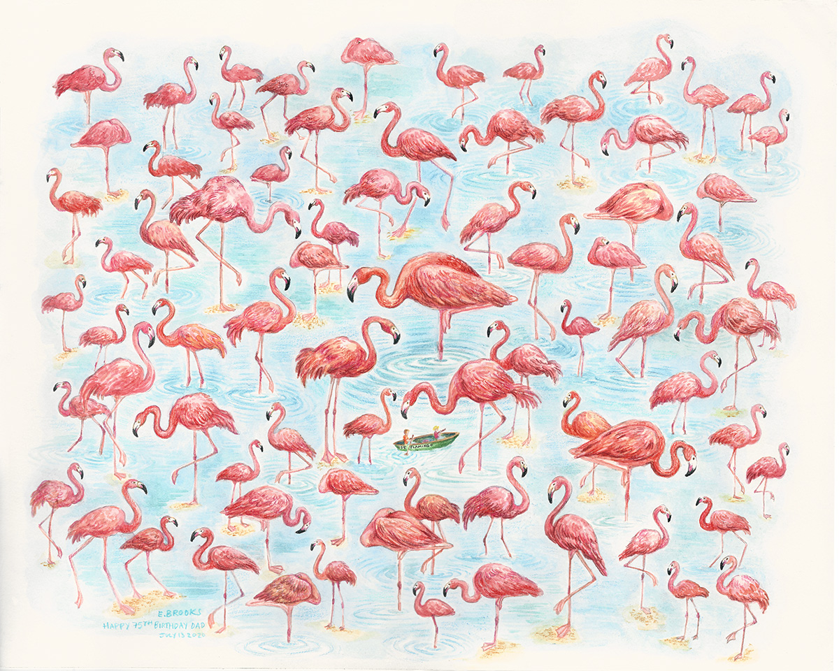 75 Flamingos